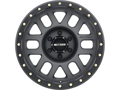 Method Race Wheels MR309 Grid Titanium 6-Lug Wheel; 18x9; 18mm Offset (21-24 Yukon)