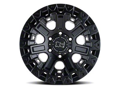Black Rhino Ozark Matte Black 6-Lug Wheel; 17x9.5; 12mm Offset (2024 Ranger)