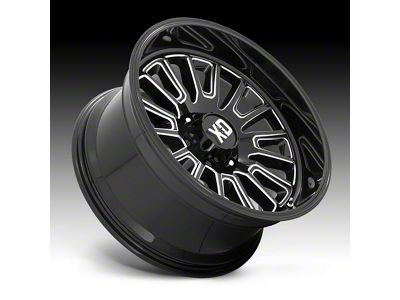 XD Rover Gloss Black Milled 6-Lug Wheel; 22x12; -44mm Offset (15-20 Tahoe)