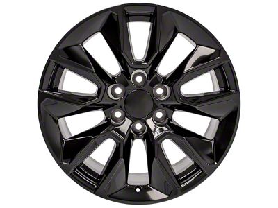 RST Style Black 6-Lug Wheel; 20x9; 28mm Offset (23-24 Canyon)