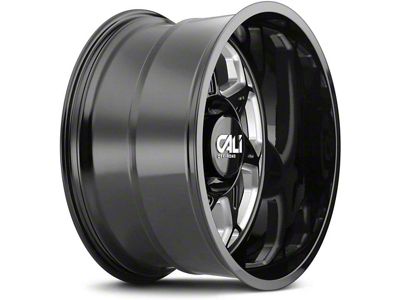 Cali Off-Road Sevenfold Gloss Black Milled 6-Lug Wheel; 20x10; -25mm Offset (07-14 Tahoe)