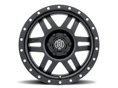 ICON Alloys Six Speed Satin Black 6-Lug Wheel; 17x8.5; 25mm Offset (21-24 Tahoe)