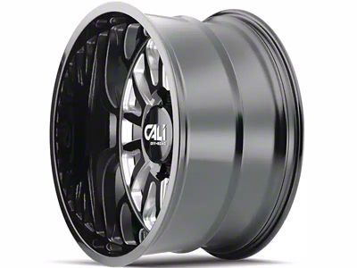 Cali Off-Road Summit Gloss Black Milled 6-Lug Wheel; 20x9; 0mm Offset (15-20 Yukon)