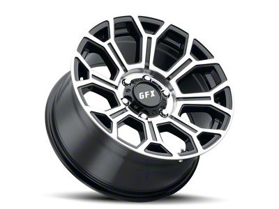 G-FX TR-19 Gloss Black Machined 6-Lug Wheel; 20x10; -19mm Offset (2024 Ranger)