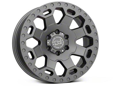 Black Rhino Warlord Matte Gunmetal 6-Lug Wheel; 17x9; 12mm Offset (07-14 Tahoe)