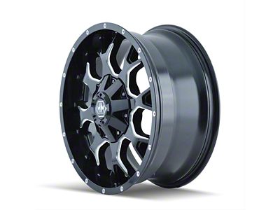 Mayhem Wheels Warrior Black Milled 6-Lug Wheel; 18x9; 18mm Offset (07-14 Yukon)