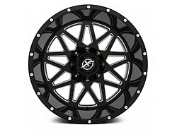 XF Offroad XF-211 Gloss Black Milled 6-Lug Wheel; 24x14; -76mm Offset (23-24 Colorado)
