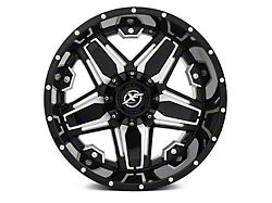 XF Offroad XF-223 Gloss Black Machined 6-Lug Wheel; 20x12; -44mm Offset (07-14 Yukon)