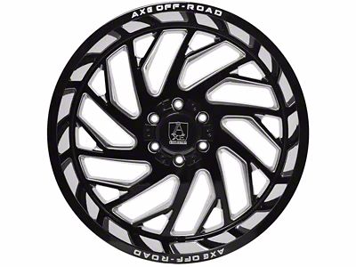 Axe Wheels Zeus Gloss Black Milled 6-Lug Wheel; 20x12; -44mm Offset (23-24 Canyon)