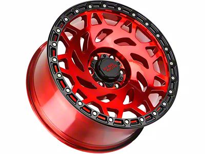 Off-Road Monster M50 Candy Red 6-Lug Wheel; 17x9; 0mm Offset (2024 Ranger)