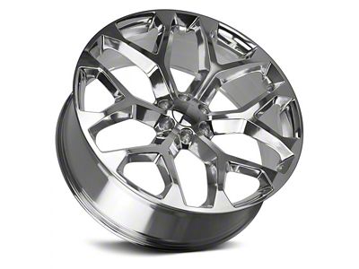 Strada OE Replica Snowflake High Polished 6-Lug Wheel; 24x10; 31mm Offset (21-24 Yukon)
