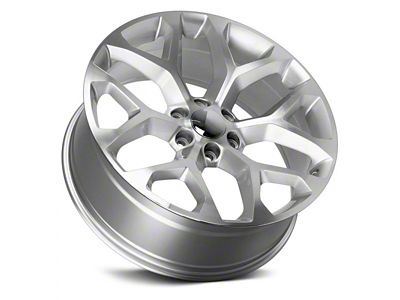 Strada OE Replica Snowflake Silver Machined 6-Lug Wheel; 24x10; 31mm Offset (19-24 Sierra 1500)