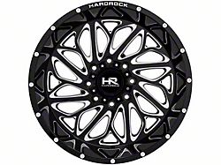 Hardrock Offroad BlackTop Xposed Gloss Black Milled 6-Lug Wheel; 20x10; -19mm Offset (07-14 Tahoe)