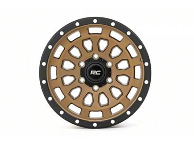 Rough Country 87 Series Simulated Beadlock Bronze 6-Lug Wheel; 17x8.5; 0mm Offset (07-13 Sierra 1500)