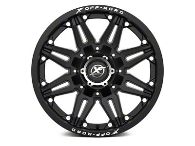 XF Offroad XF-204 Matte Black 6-Lug Wheel; 17x9; 12mm Offset (23-24 Canyon)