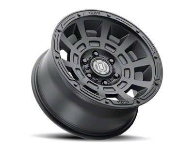 ICON Alloys Thrust Satin Black 6-Lug Wheel; 17x8.5; 25mm Offset (99-06 Silverado 1500)