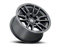 ICON Alloys Vector 6 Satin Black 6-Lug Wheel; 17x8.5; 25mm Offset (07-14 Yukon)