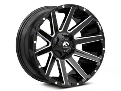 Fuel Wheels Contra Gloss Black Milled 6-Lug Wheel; 24x12; -44mm Offset (15-20 Tahoe)