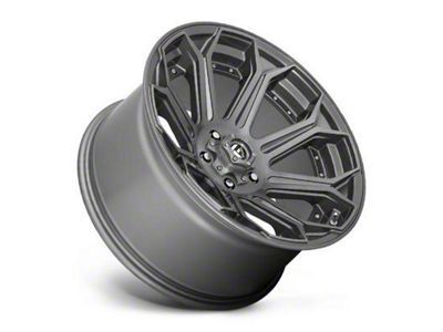 Fuel Wheels Siege Brushed Gunmetal Tinted Clear 6-Lug Wheel; 24x12; -44mm Offset (19-24 RAM 1500)