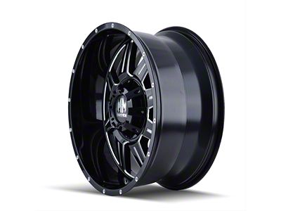 Mayhem Wheels Monstir Gloss Black Milled 6-Lug Wheel; 18x9; 0mm Offset (07-14 Yukon)