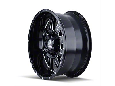 Mayhem Wheels Monstir Gloss Black Milled 6-Lug Wheel; 18x9; -12mm Offset (07-14 Yukon)