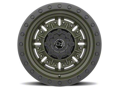 Black Rhino Abrams Olive Drab Green 6-Lug Wheel; 17x8.5; -18mm Offset (23-24 Canyon)