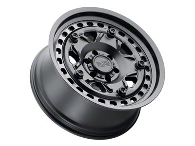 Black Rhino Grange Matte Black with Machined Tint Ring 6-Lug Wheel; 17x8.5; -18mm Offset (19-23 Ranger)