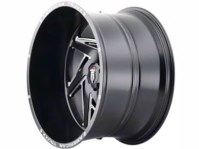 American Truxx Spiral Satin Black Milled 6-Lug Wheel; 20x10; -24mm Offset (23-24 Canyon)