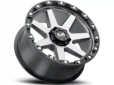 MKW Offroad M203 Matte Gray 6-Lug Wheel; 20x9; 1mm Offset (2024 Ranger)