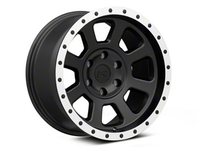 Rovos Wheels Kalahari Matte Black with Machined Lip 6-Lug Wheel; 18x9; -6mm Offset (23-24 Colorado)