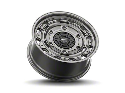 Brink Wheels Barracks Vivid Titanium 6-Lug Wheel; 17x8.5; 0mm Offset (15-22 Colorado)