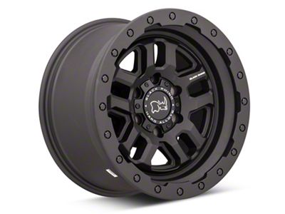 Black Rhino Barstow Textured Matte Black 6-Lug Wheel; 17x9.5; 12mm Offset (15-22 Canyon)