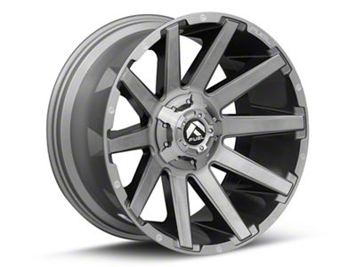 Fuel Wheels Contra Platinum Brushed Gunmetal with Tinted Clear 6-Lug Wheel; 22x12; -43mm Offset (23-24 Colorado)