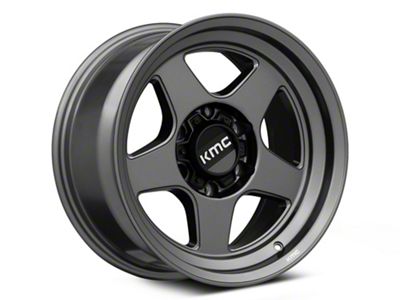 KMC Lobo Matte Anthracite 6-Lug Wheel; 17x8.5; -10mm Offset (15-22 Colorado)