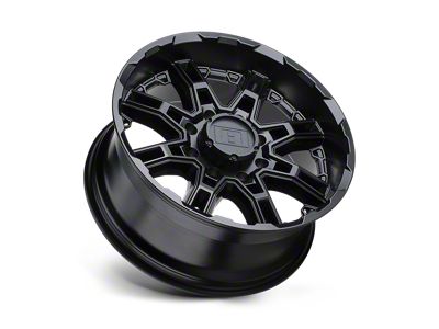 Level 8 Wheels Slingshot Matte Black 5-Lug Wheel; 16x8.5; -10mm Offset (87-90 Dakota)