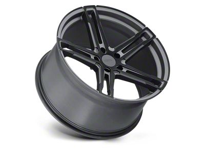 TSW Mechanica Matte Gunmetal with Matte Black Face 5-Lug Wheel; 19x10.5; 27mm Offset (87-90 Dakota)