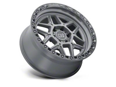 Black Rhino Kelso Battleship Gray with Black Ring 6-Lug Wheel; 20x9; 18mm Offset (97-04 Dakota)