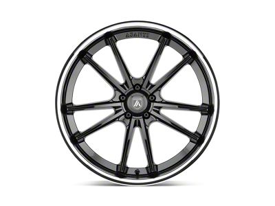 Asanti Sigma Gloss Black with Chrome Lip 5-Lug Wheel; 22x10.5; 35mm Offset (87-90 Dakota)