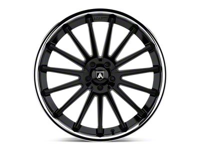 Asanti Beta Gloss Black with Chrome Lip 5-Lug Wheel; 20x10.5; 38mm Offset (87-90 Dakota)