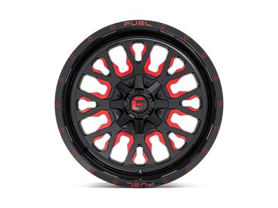 Fuel Wheels Stroke Gloss Black with Red Tinted Clear 5-Lug Wheel; 20x12; -43mm Offset (02-08 RAM 1500, Excluding Mega Cab)