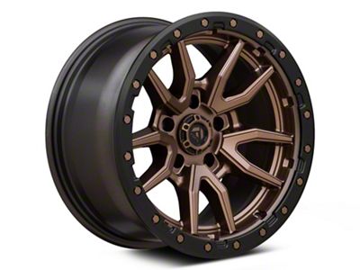 Fuel Wheels Rebel Matte Bronze with Black Bead Ring 5-Lug Wheel; 20x10; -18mm Offset (09-18 RAM 1500)