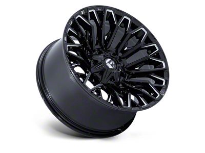 Fuel Wheels Strike Gloss Black Milled 5-Lug Wheel; 20x10; -18mm Offset (02-08 RAM 1500, Excluding Mega Cab)