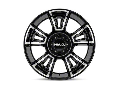 HELO HE914 Gloss Black Machined 5-Lug Wheel; 20x10; -18mm Offset (05-11 Dakota)