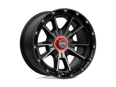 KMC Sync Satin Black with Gray Tint 5-Lug Wheel; 20x9; 18mm Offset (09-18 RAM 1500)