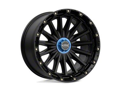 KMC Signal Satin Black 5-Lug Wheel; 17x9; -12mm Offset (05-11 Dakota)