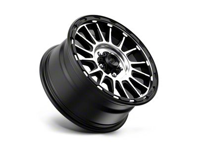 KMC Impact Satin Black Machined 5-Lug Wheel; 17x8; 35mm Offset (87-90 Dakota)