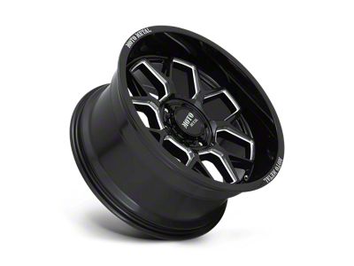 Moto Metal Banshee Gloss Black Milled 5-Lug Wheel; 20x10; -18mm Offset (02-08 RAM 1500, Excluding Mega Cab)