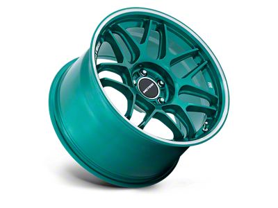 Motegi Tsubaki Hokkaido Green with Machined Lip 5-Lug Wheel; 18x10.5; 25mm Offset (87-90 Dakota)