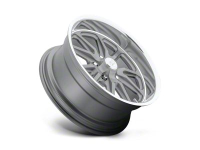 US Mag Rambler Matte Gunmetal Machined 5-Lug Wheel; 20x10; 40mm Offset (87-90 Dakota)