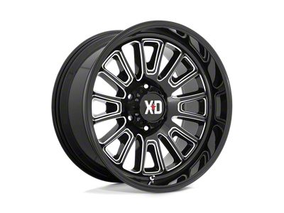 XD Rover Gloss Black Milled 5-Lug Wheel; 20x10; -18mm Offset (02-08 RAM 1500, Excluding Mega Cab)